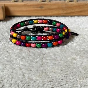 Multi-colored wrap bracelet